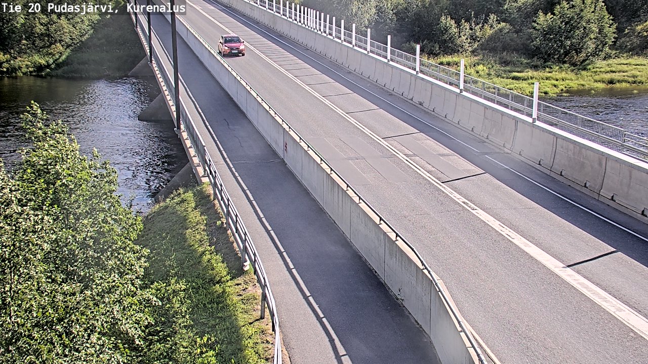 Weather Camera Image Väg 20Pudasjärvi, Kurenalus, Pudasjärvi, Pohjois-Pohjanmaa