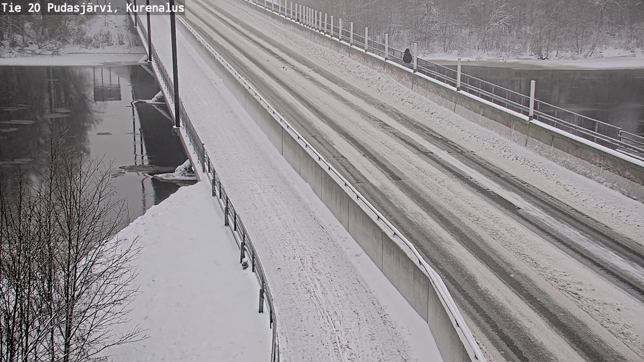 Weather Camera Image Väg 20Pudasjärvi, Kurenalus, Pudasjärvi, Pohjois-Pohjanmaa