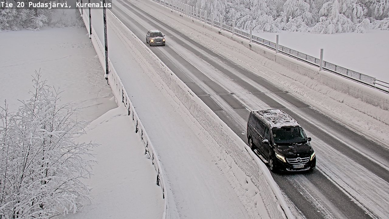 Kelikamerat Kuva Tie 20 Pudasjärvi, Kurenalus, Pudasjärvi, Pohjois-Pohjanmaa