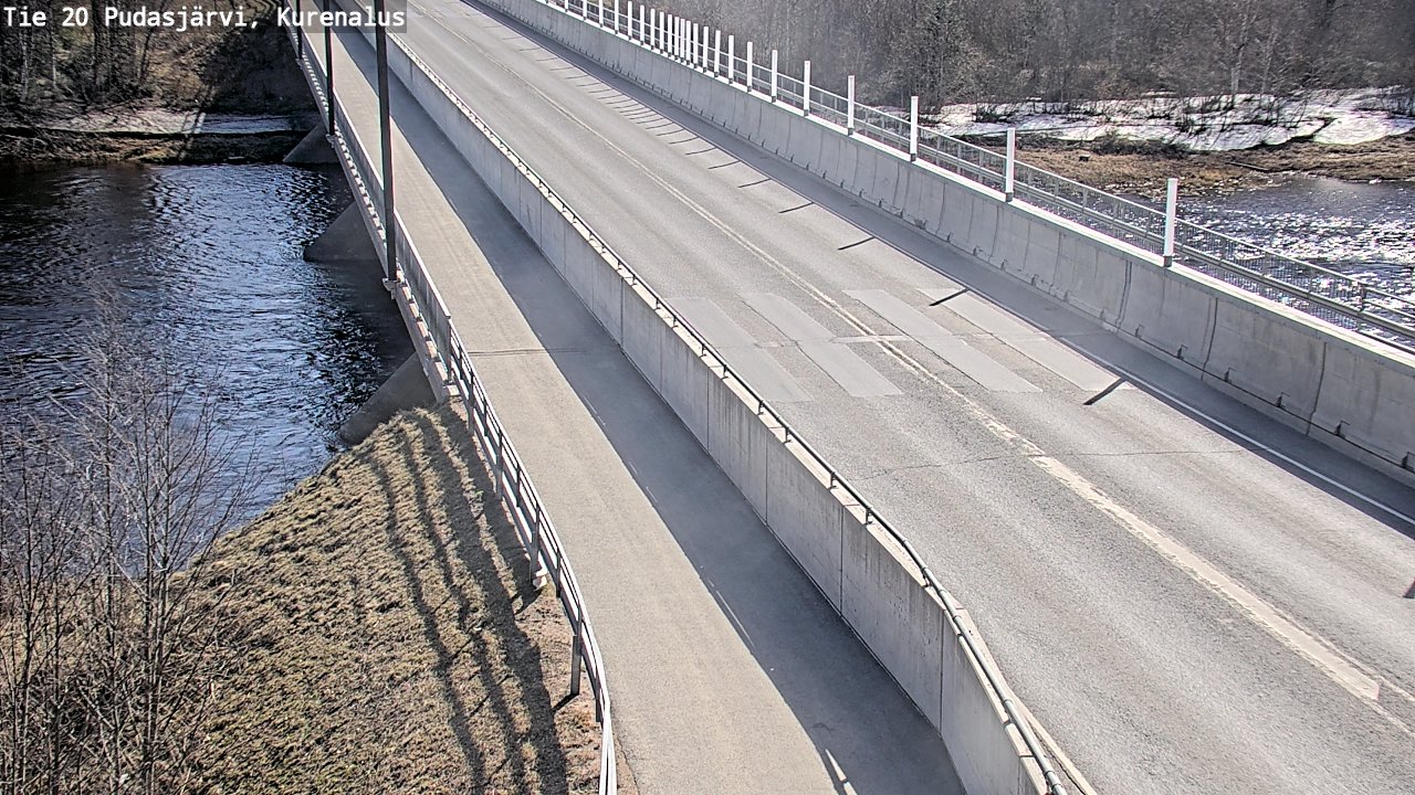 Weather Camera Image Road 20 Pudasjärvi, Kurenalus, Pudasjärvi, Pohjois-Pohjanmaa
