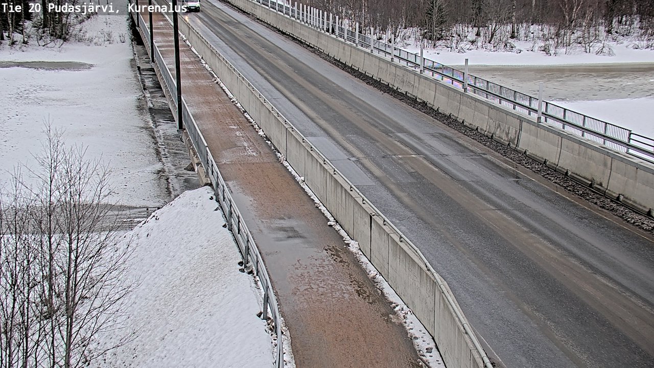 Weather Camera Image Väg 20Pudasjärvi, Kurenalus, Pudasjärvi, Pohjois-Pohjanmaa