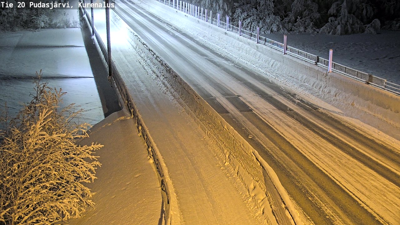 Kelikamerat Kuva Tie 20 Pudasjärvi, Kurenalus, Pudasjärvi, Pohjois-Pohjanmaa