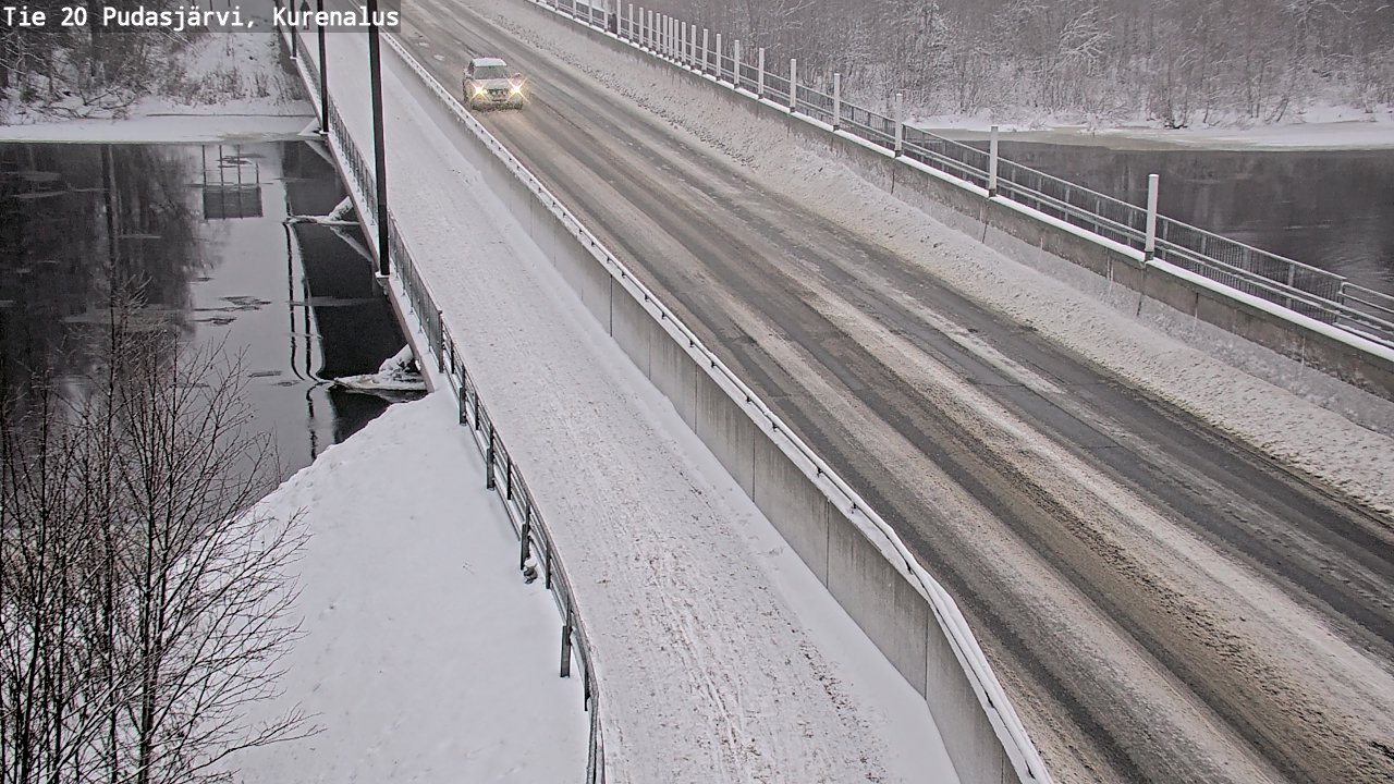 Weather Camera Image Väg 20Pudasjärvi, Kurenalus, Pudasjärvi, Pohjois-Pohjanmaa