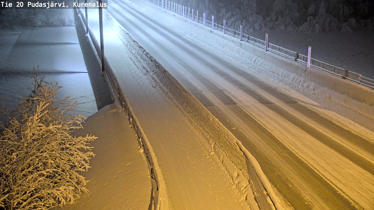 Kelikamerat Kuva Tie 20 Pudasjärvi, Kurenalus, Pudasjärvi, Pohjois-Pohjanmaa