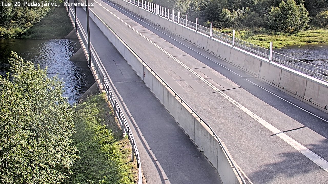 Weather Camera Image Väg 20Pudasjärvi, Kurenalus, Pudasjärvi, Pohjois-Pohjanmaa