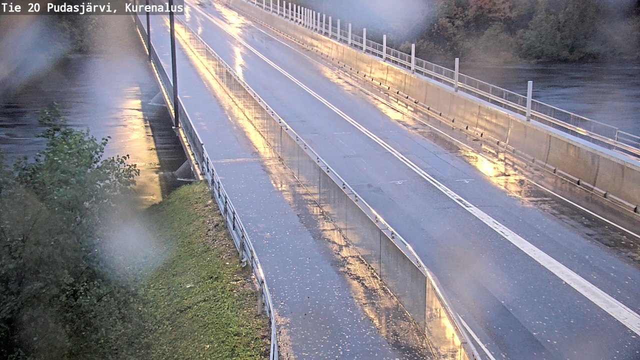 Weather Camera Image Road 20 Pudasjärvi, Kurenalus, Pudasjärvi, Pohjois-Pohjanmaa