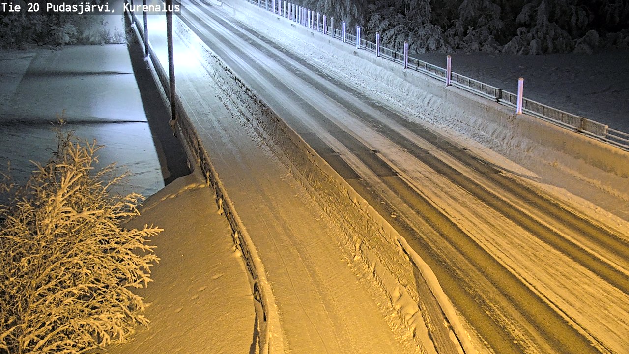 Kelikamerat Kuva Tie 20 Pudasjärvi, Kurenalus, Pudasjärvi, Pohjois-Pohjanmaa