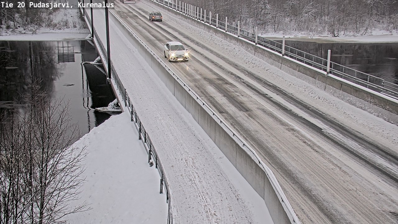 Weather Camera Image Väg 20Pudasjärvi, Kurenalus, Pudasjärvi, Pohjois-Pohjanmaa