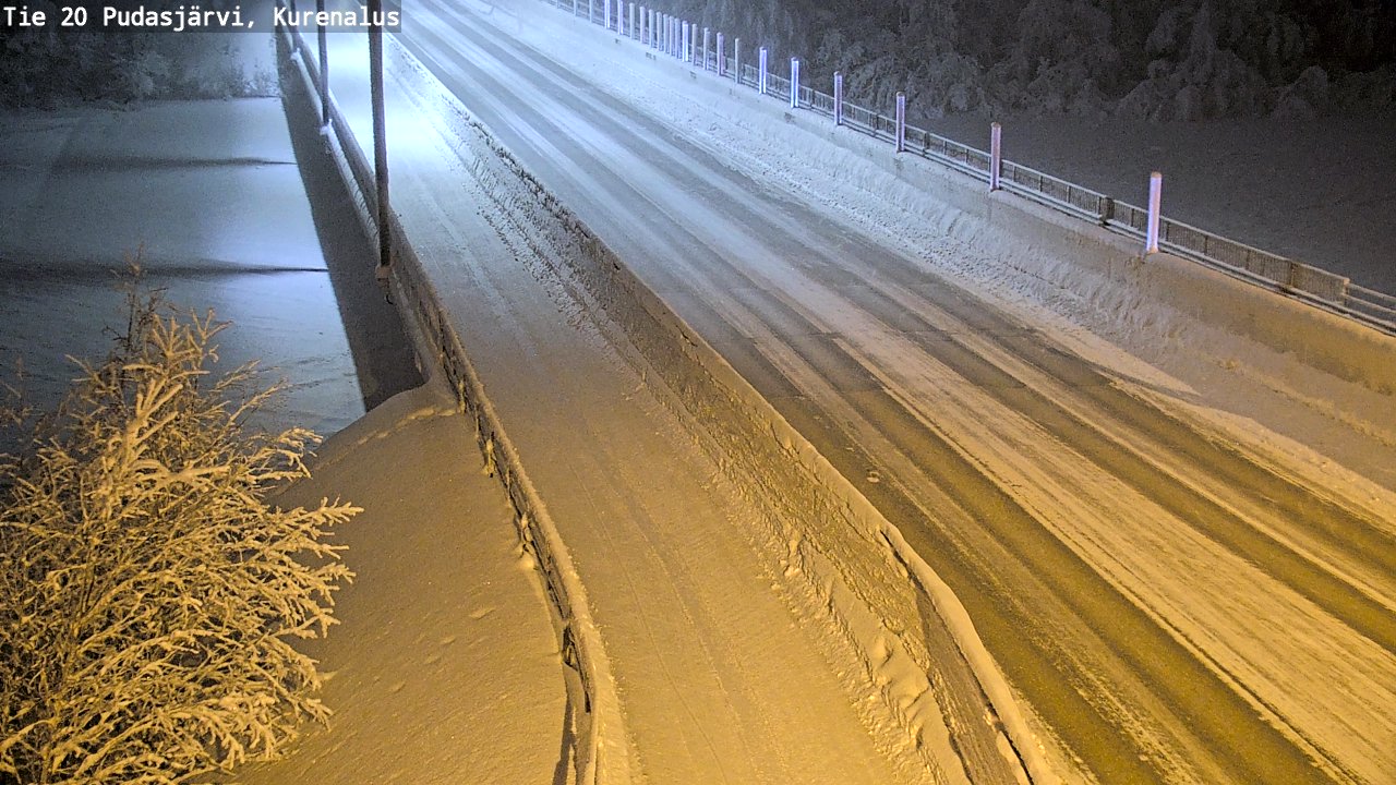 Kelikamerat Kuva Tie 20 Pudasjärvi, Kurenalus, Pudasjärvi, Pohjois-Pohjanmaa