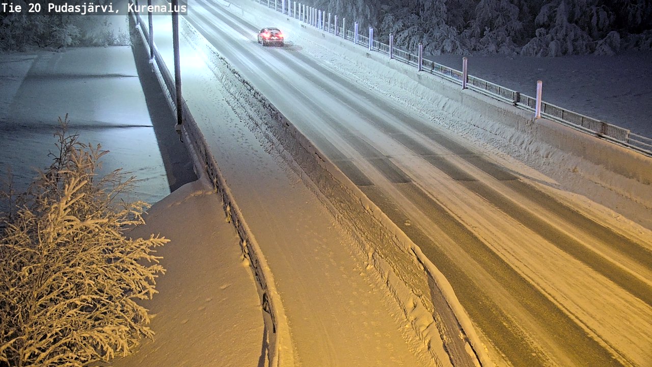 Kelikamerat Kuva Tie 20 Pudasjärvi, Kurenalus, Pudasjärvi, Pohjois-Pohjanmaa