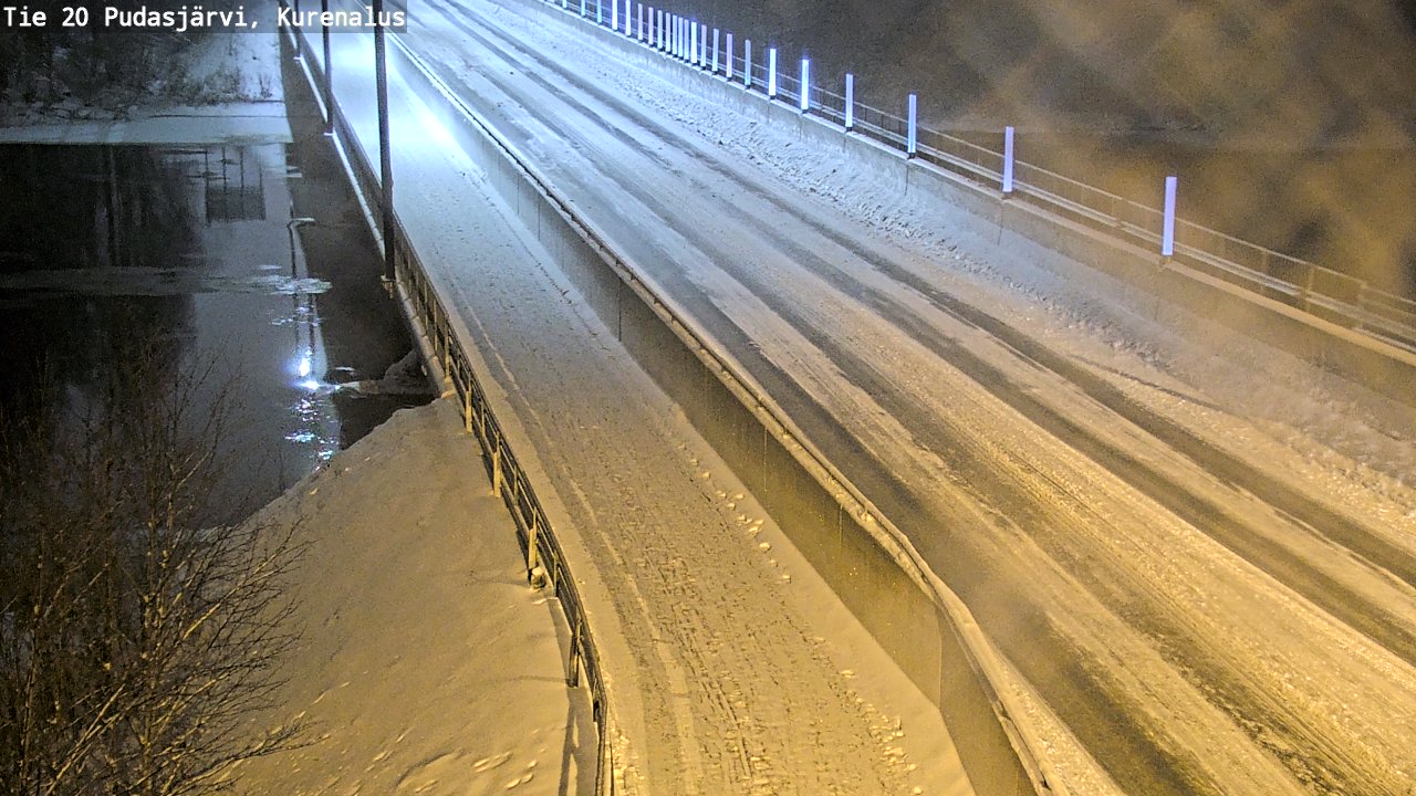 Weather Camera Image Väg 20Pudasjärvi, Kurenalus, Pudasjärvi, Pohjois-Pohjanmaa