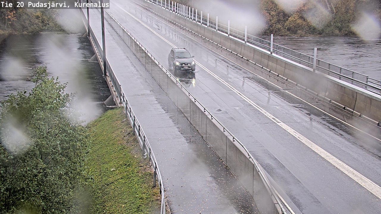 Weather Camera Image Väg 20Pudasjärvi, Kurenalus, Pudasjärvi, Pohjois-Pohjanmaa
