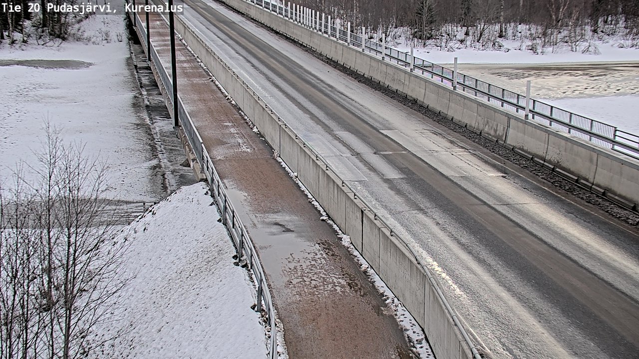 Weather Camera Image Väg 20Pudasjärvi, Kurenalus, Pudasjärvi, Pohjois-Pohjanmaa