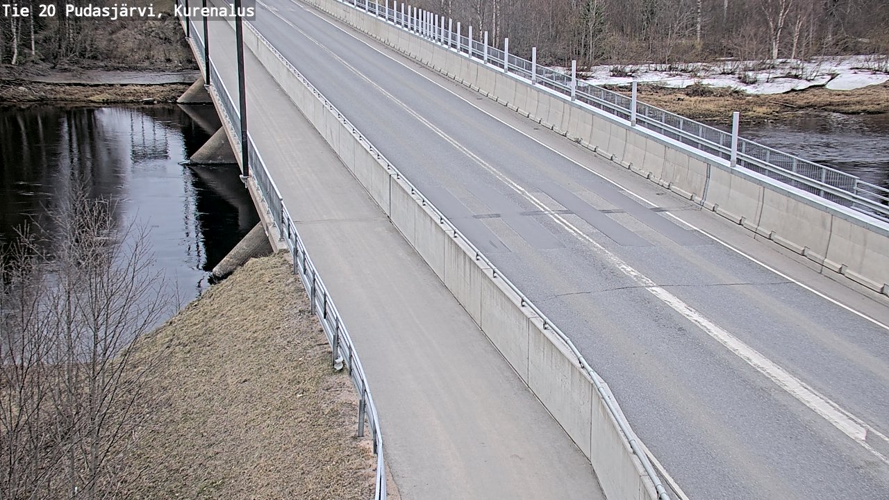 Weather Camera Image Väg 20Pudasjärvi, Kurenalus, Pudasjärvi, Pohjois-Pohjanmaa