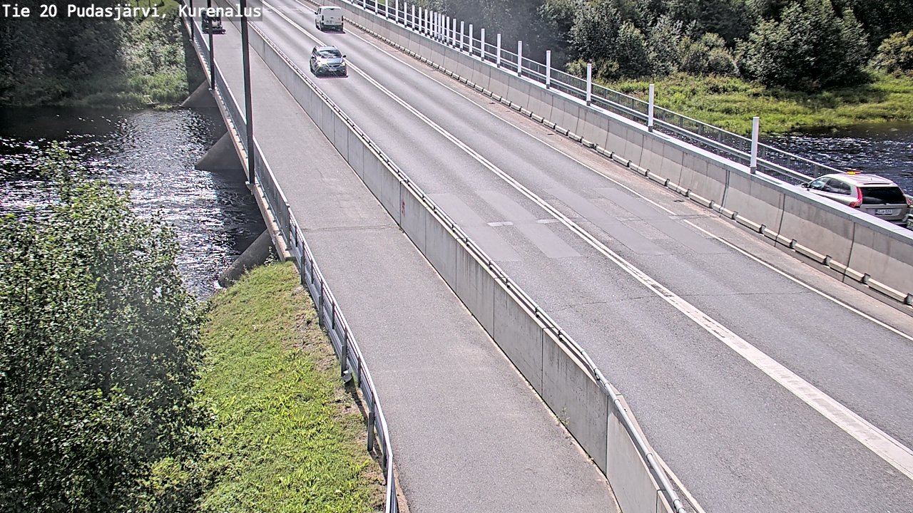 Weather Camera Image Väg 20Pudasjärvi, Kurenalus, Pudasjärvi, Pohjois-Pohjanmaa