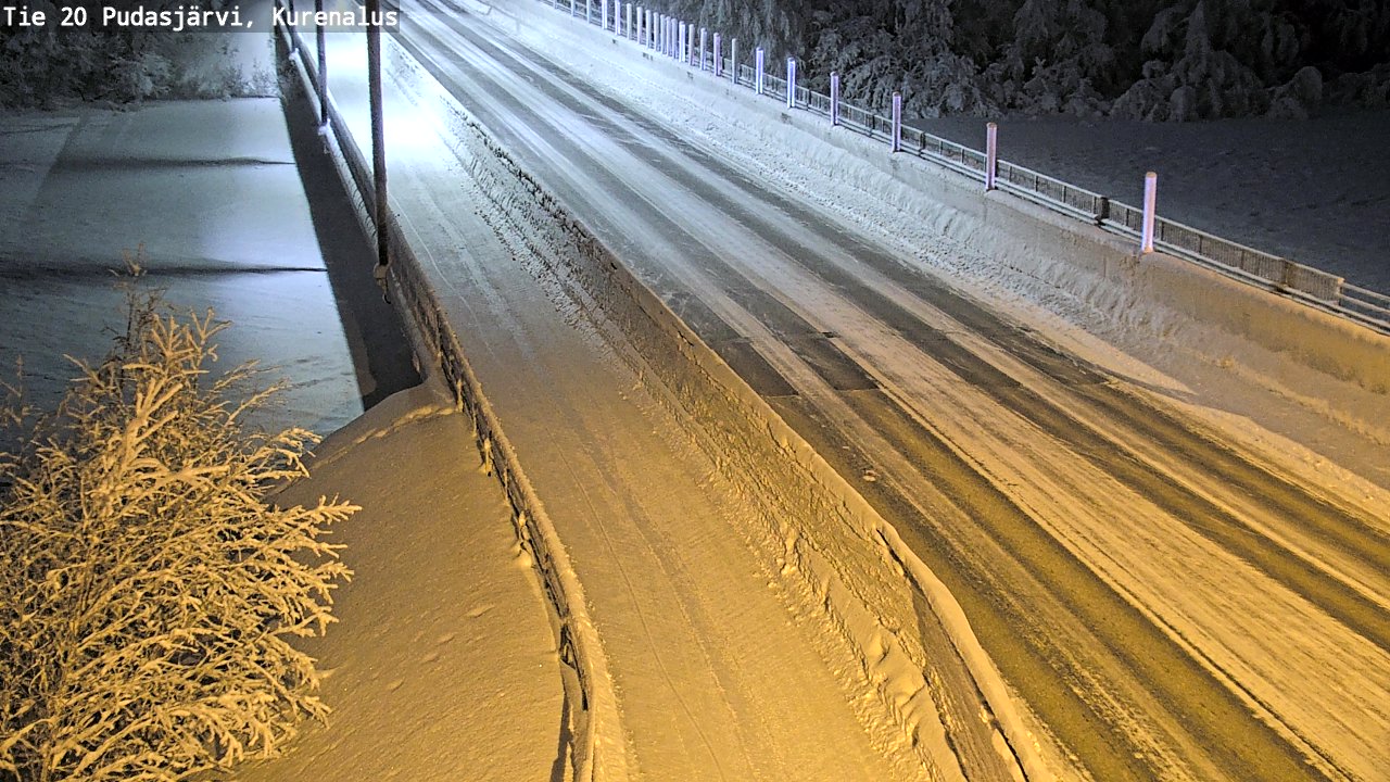 Kelikamerat Kuva Tie 20 Pudasjärvi, Kurenalus, Pudasjärvi, Pohjois-Pohjanmaa