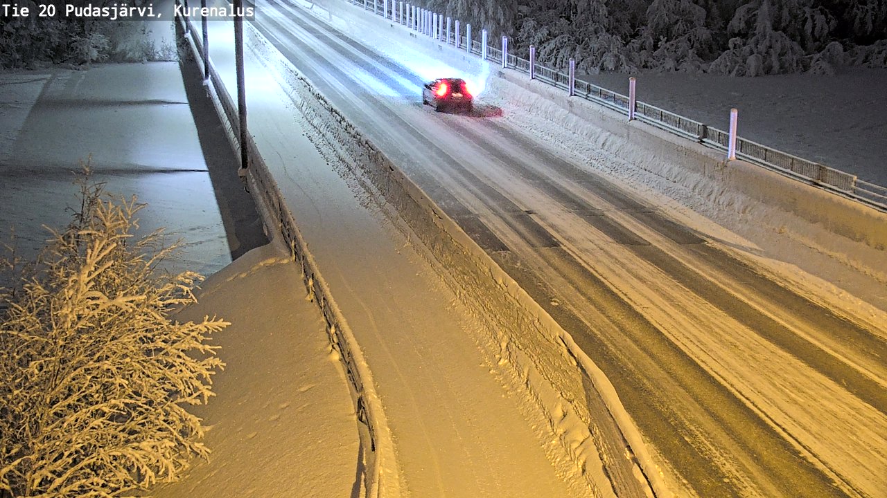 Kelikamerat Kuva Tie 20 Pudasjärvi, Kurenalus, Pudasjärvi, Pohjois-Pohjanmaa