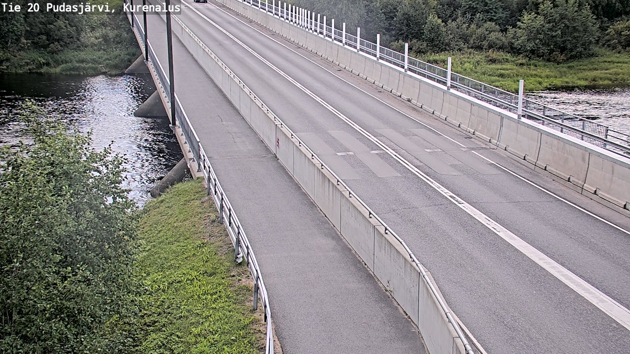 Weather Camera Image Väg 20Pudasjärvi, Kurenalus, Pudasjärvi, Pohjois-Pohjanmaa