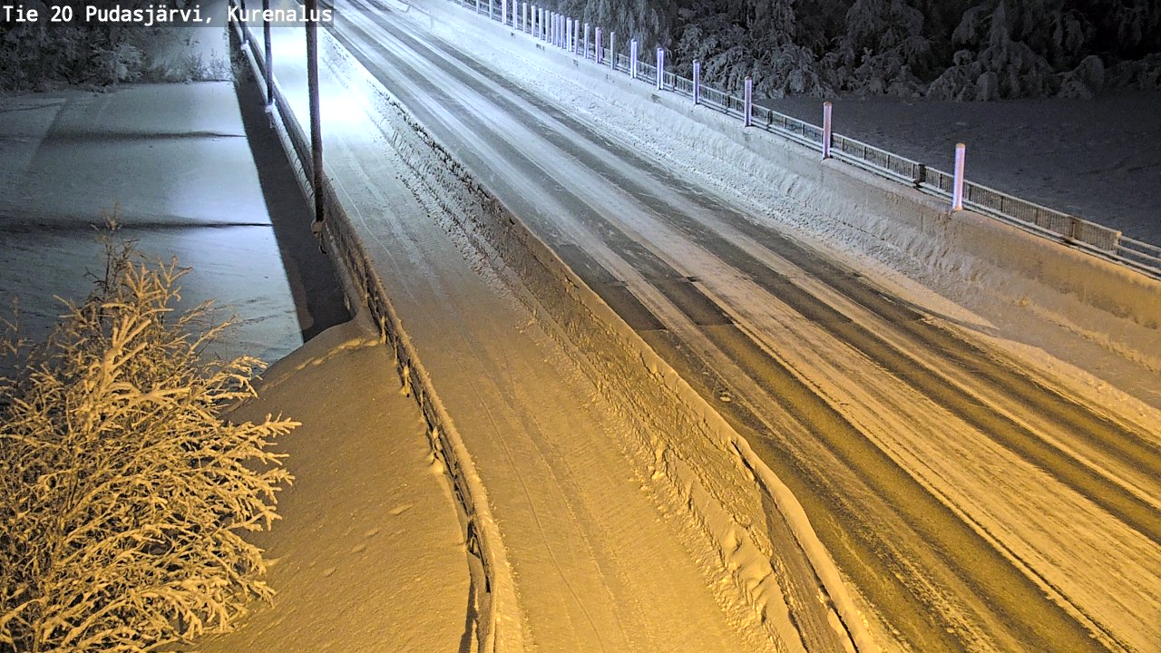 Kelikamerat Kuva Tie 20 Pudasjärvi, Kurenalus, Pudasjärvi, Pohjois-Pohjanmaa