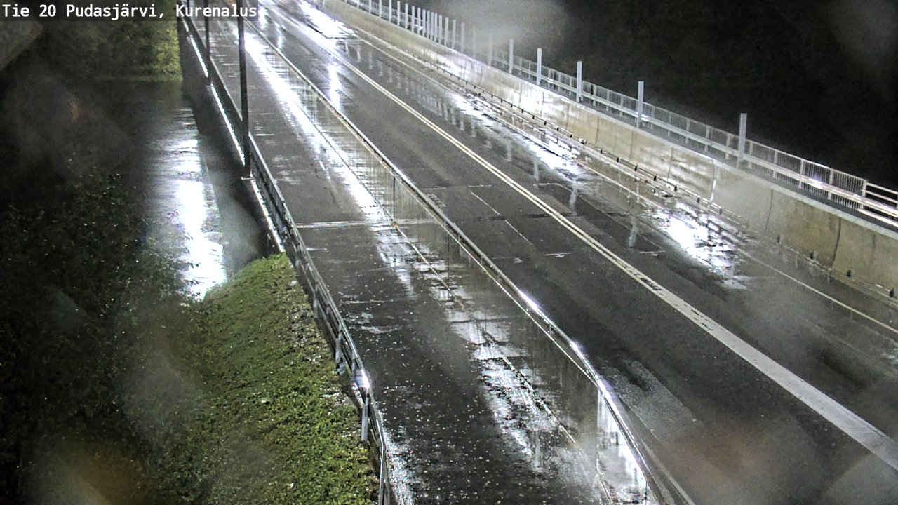 Weather Camera Image Road 20 Pudasjärvi, Kurenalus, Pudasjärvi, Pohjois-Pohjanmaa