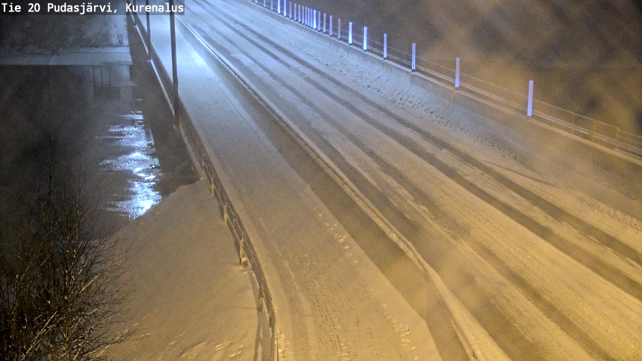 Weather Camera Image Väg 20Pudasjärvi, Kurenalus, Pudasjärvi, Pohjois-Pohjanmaa
