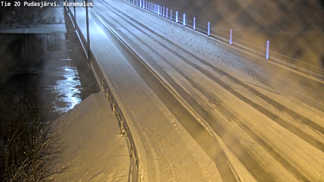 Weather Camera Image Väg 20Pudasjärvi, Kurenalus, Pudasjärvi, Pohjois-Pohjanmaa