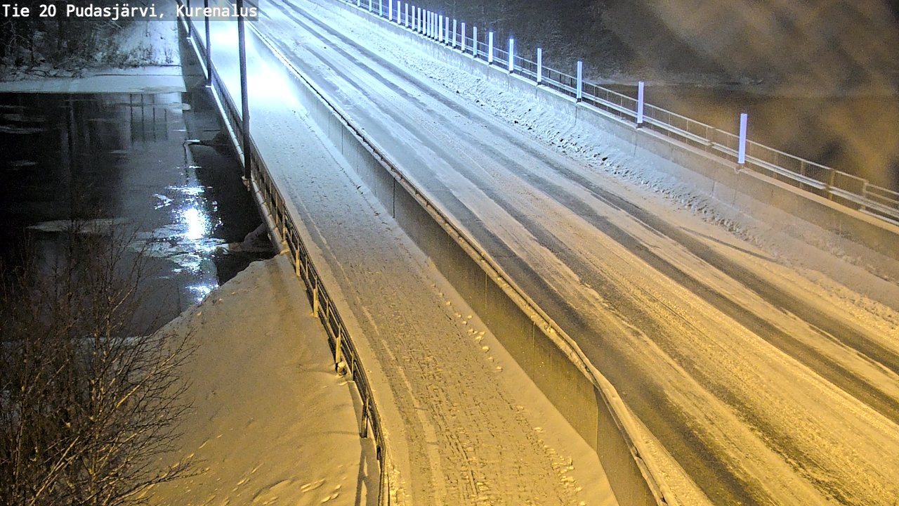 Weather Camera Image Väg 20Pudasjärvi, Kurenalus, Pudasjärvi, Pohjois-Pohjanmaa