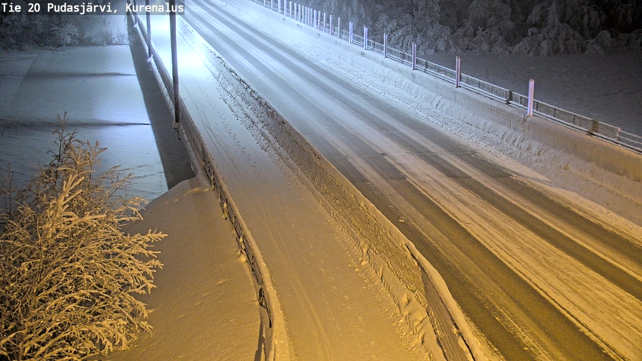 Kelikamerat Kuva Tie 20 Pudasjärvi, Kurenalus, Pudasjärvi, Pohjois-Pohjanmaa