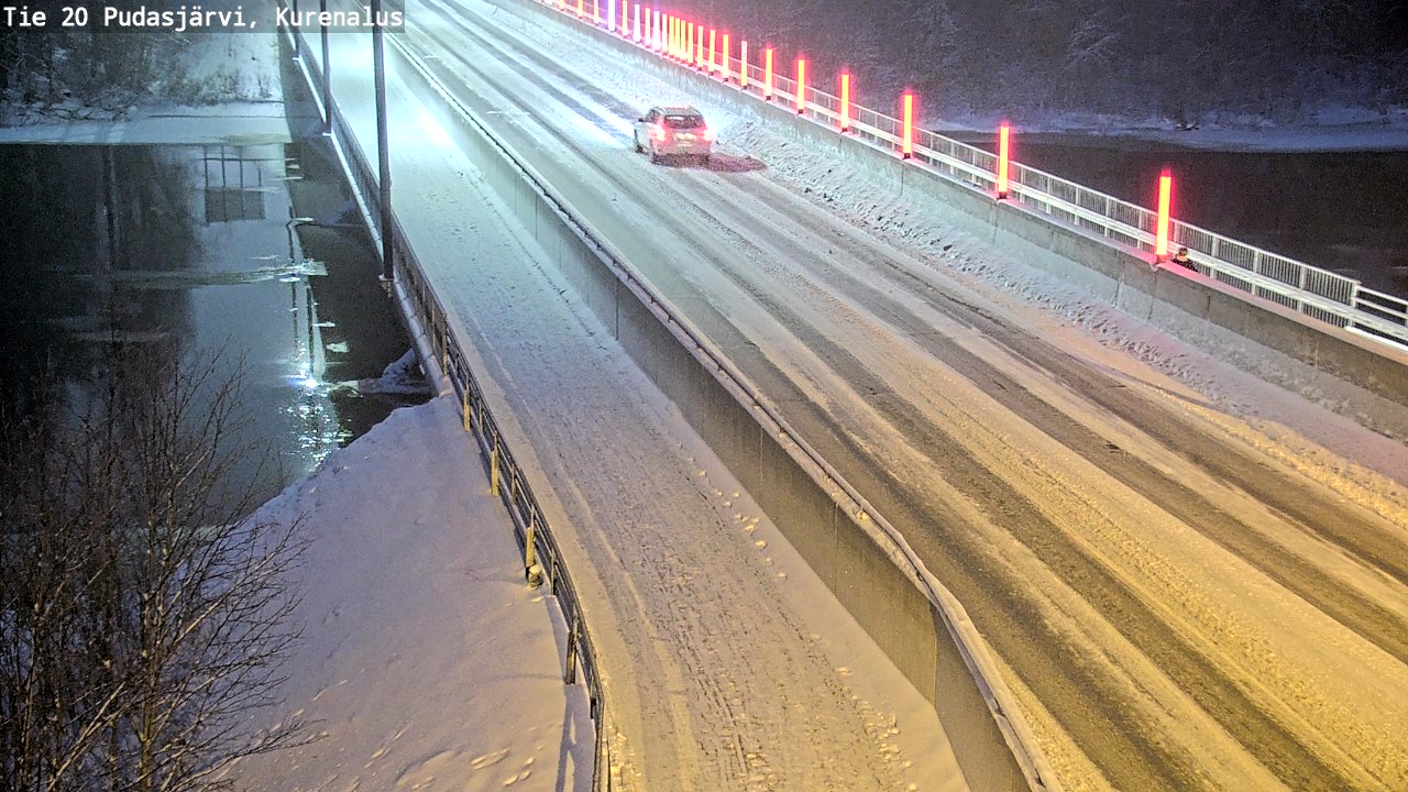 Weather Camera Image Väg 20Pudasjärvi, Kurenalus, Pudasjärvi, Pohjois-Pohjanmaa