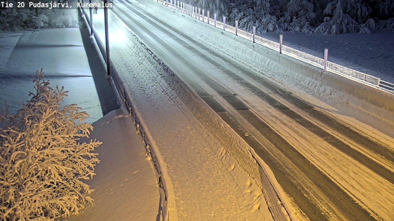 Kelikamerat Kuva Tie 20 Pudasjärvi, Kurenalus, Pudasjärvi, Pohjois-Pohjanmaa