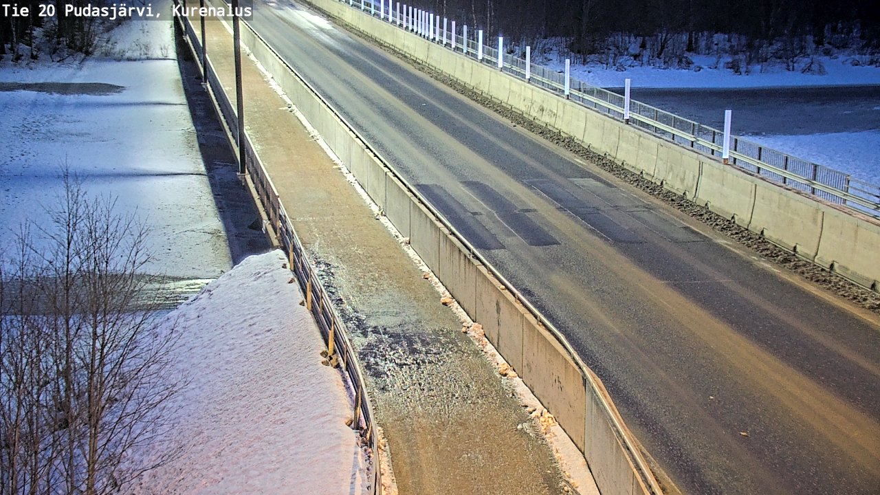 Kelikamerat Kuva Tie 20 Pudasjärvi, Kurenalus, Pudasjärvi, Pohjois-Pohjanmaa