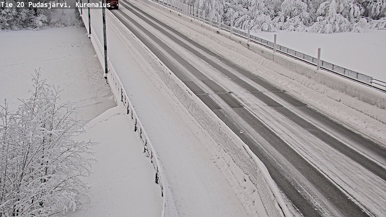 Kelikamerat Kuva Tie 20 Pudasjärvi, Kurenalus, Pudasjärvi, Pohjois-Pohjanmaa