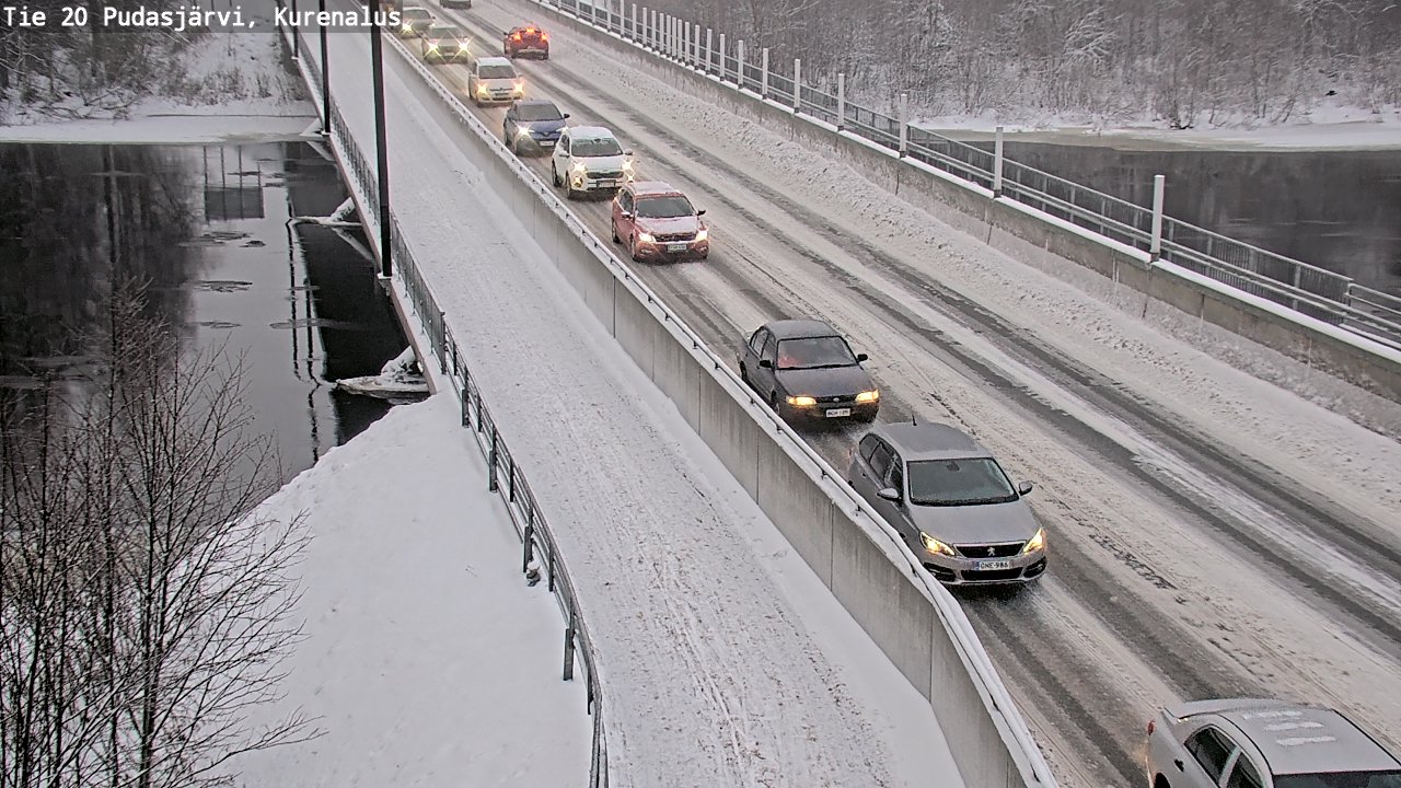 Weather Camera Image Väg 20Pudasjärvi, Kurenalus, Pudasjärvi, Pohjois-Pohjanmaa