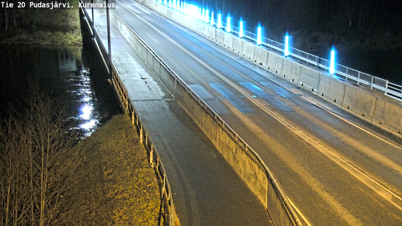 Weather Camera Image Väg 20Pudasjärvi, Kurenalus, Pudasjärvi, Pohjois-Pohjanmaa