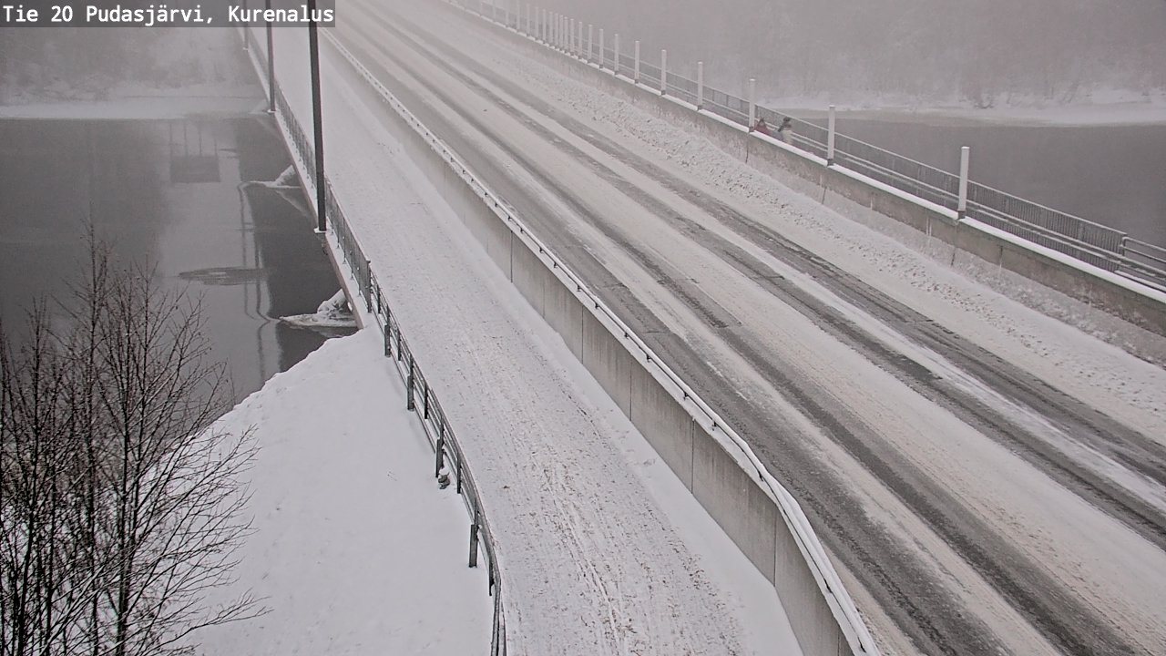 Weather Camera Image Väg 20Pudasjärvi, Kurenalus, Pudasjärvi, Pohjois-Pohjanmaa