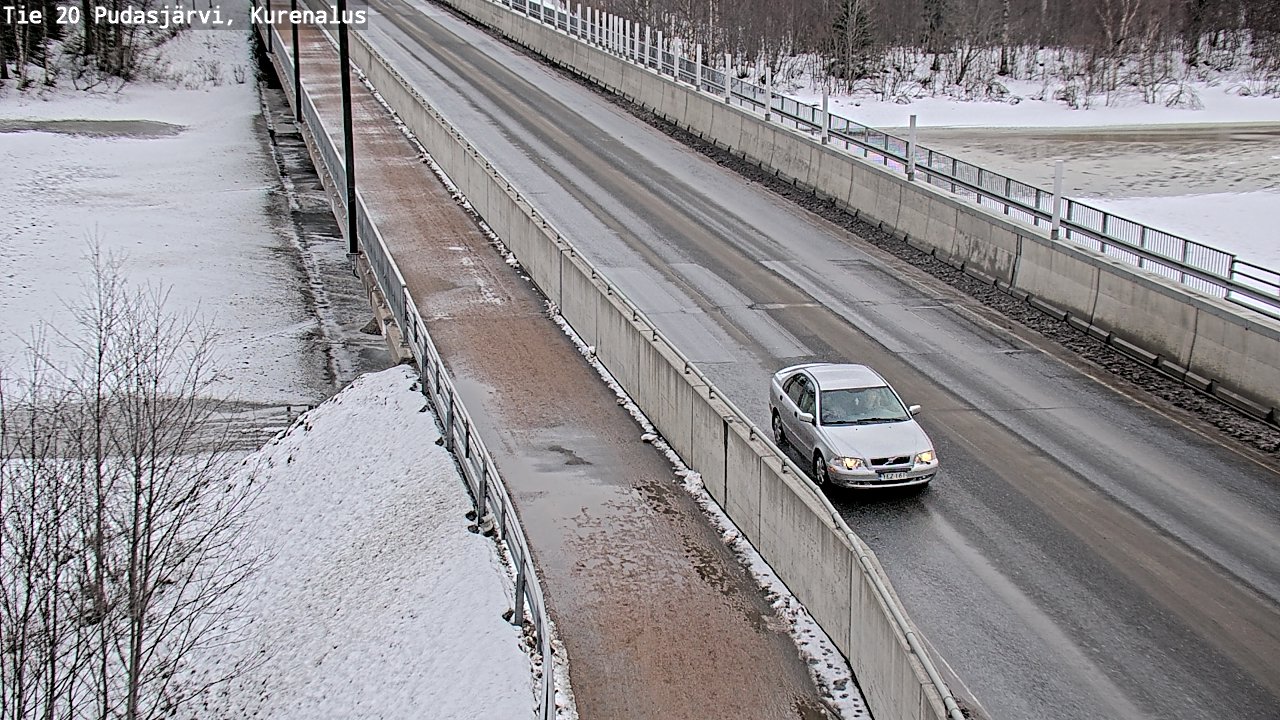 Weather Camera Image Väg 20Pudasjärvi, Kurenalus, Pudasjärvi, Pohjois-Pohjanmaa