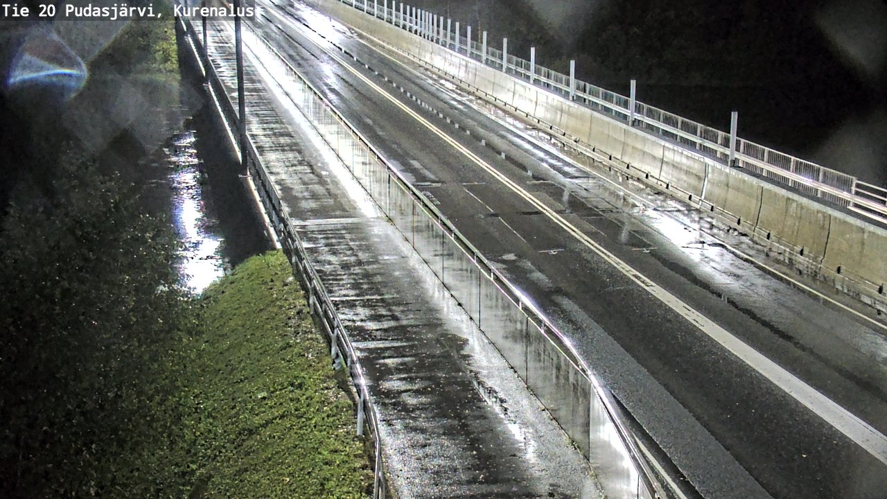 Weather Camera Image Road 20 Pudasjärvi, Kurenalus, Pudasjärvi, Pohjois-Pohjanmaa