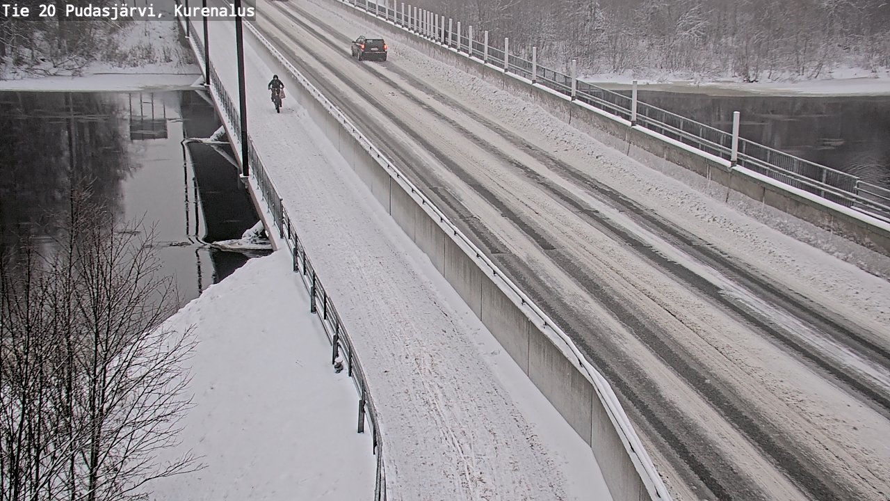 Weather Camera Image Väg 20Pudasjärvi, Kurenalus, Pudasjärvi, Pohjois-Pohjanmaa