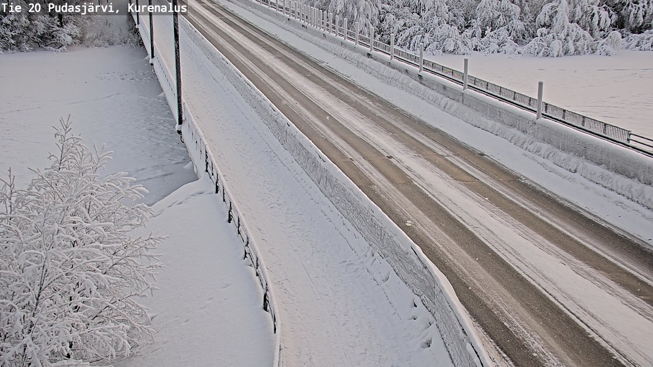 Kelikamerat Kuva Tie 20 Pudasjärvi, Kurenalus, Pudasjärvi, Pohjois-Pohjanmaa