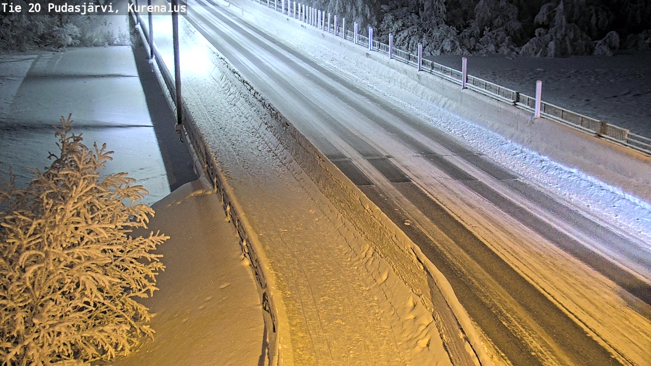Kelikamerat Kuva Tie 20 Pudasjärvi, Kurenalus, Pudasjärvi, Pohjois-Pohjanmaa