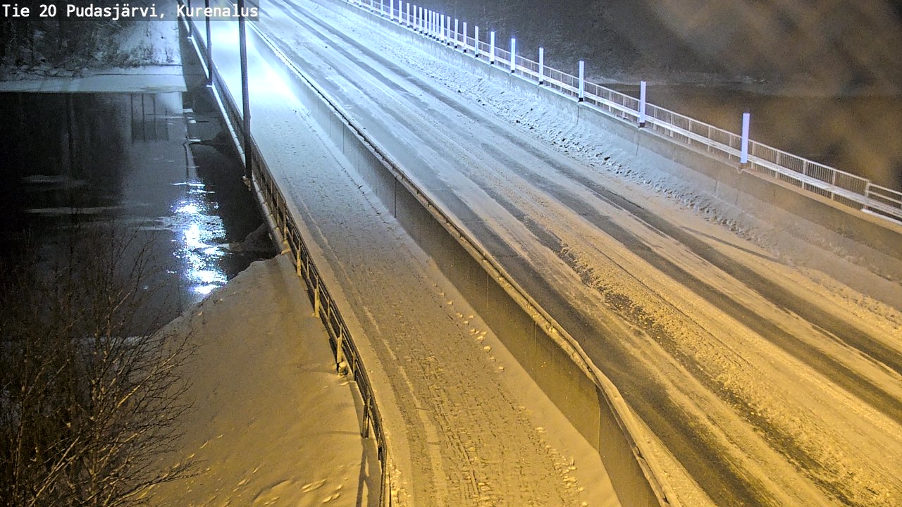 Weather Camera Image Väg 20Pudasjärvi, Kurenalus, Pudasjärvi, Pohjois-Pohjanmaa