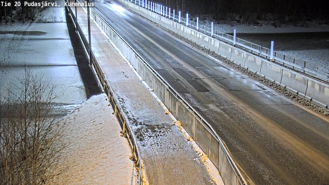 Kelikamerat Kuva Tie 20 Pudasjärvi, Kurenalus, Pudasjärvi, Pohjois-Pohjanmaa