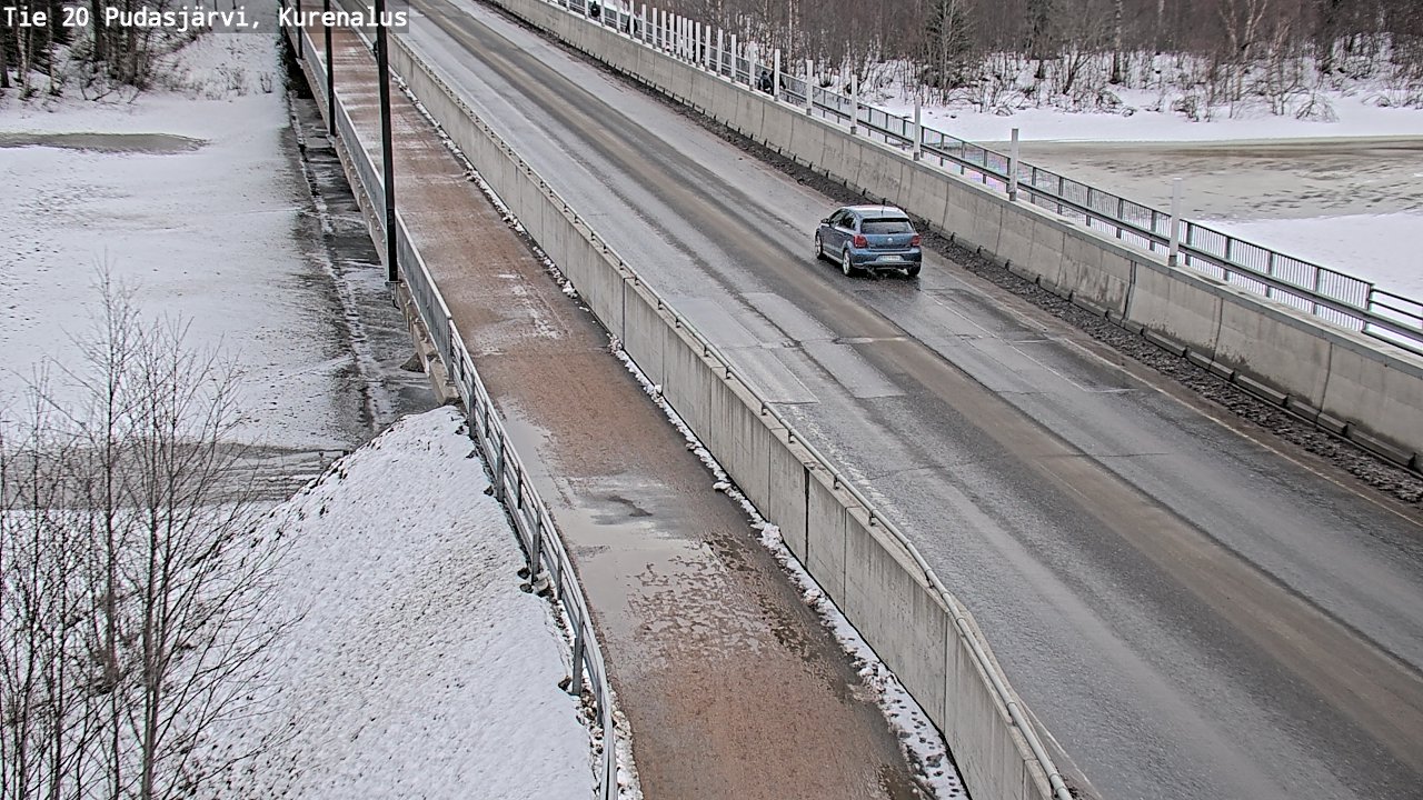 Weather Camera Image Väg 20Pudasjärvi, Kurenalus, Pudasjärvi, Pohjois-Pohjanmaa