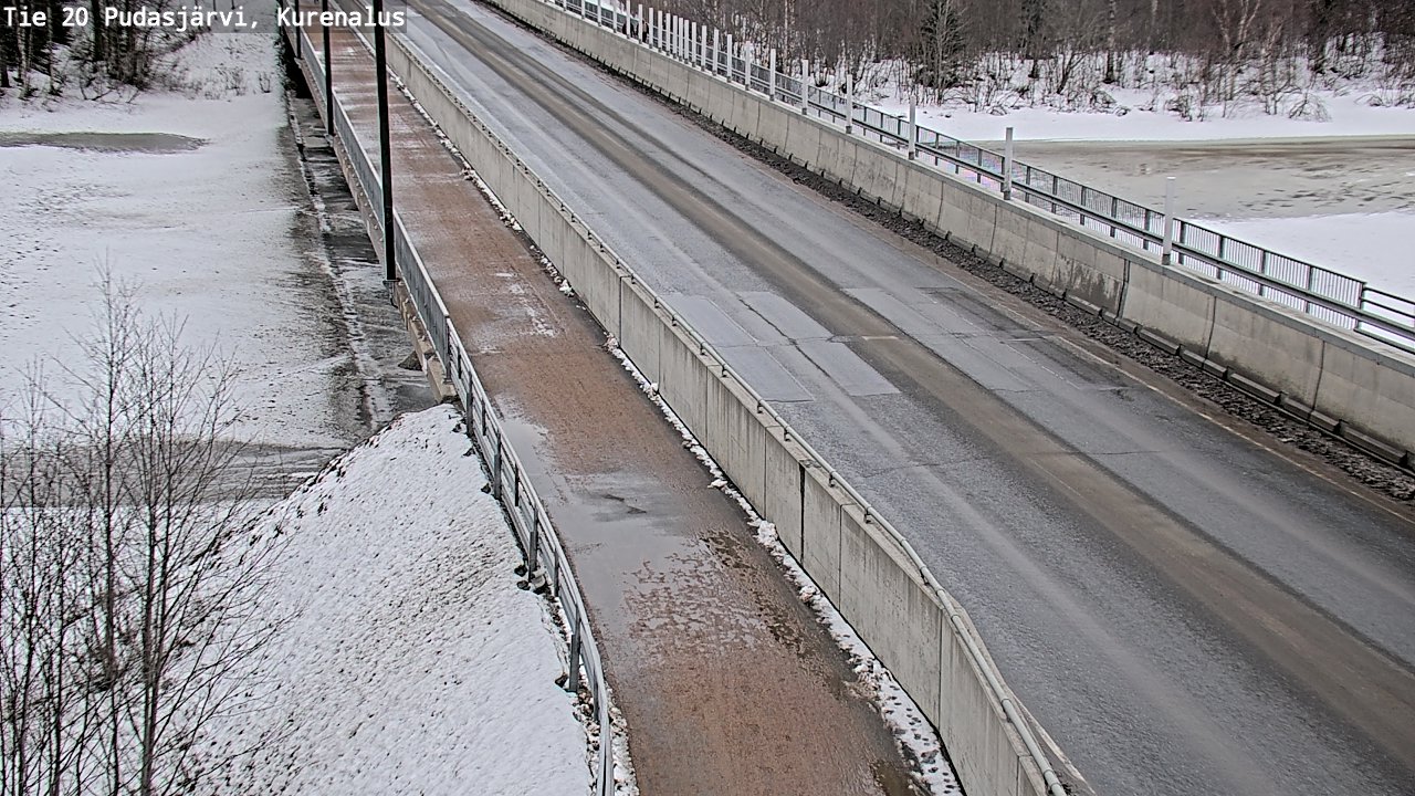 Weather Camera Image Road 20 Pudasjärvi, Kurenalus, Pudasjärvi, Pohjois-Pohjanmaa