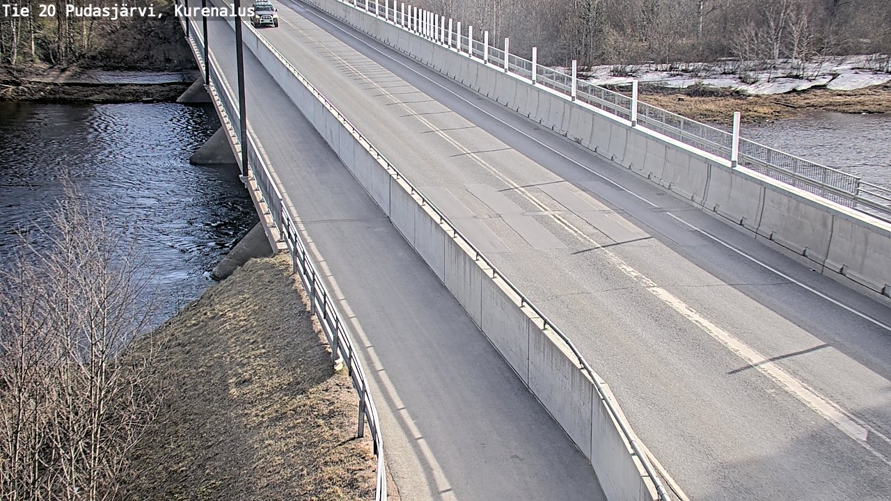 Weather Camera Image Road 20 Pudasjärvi, Kurenalus, Pudasjärvi, Pohjois-Pohjanmaa