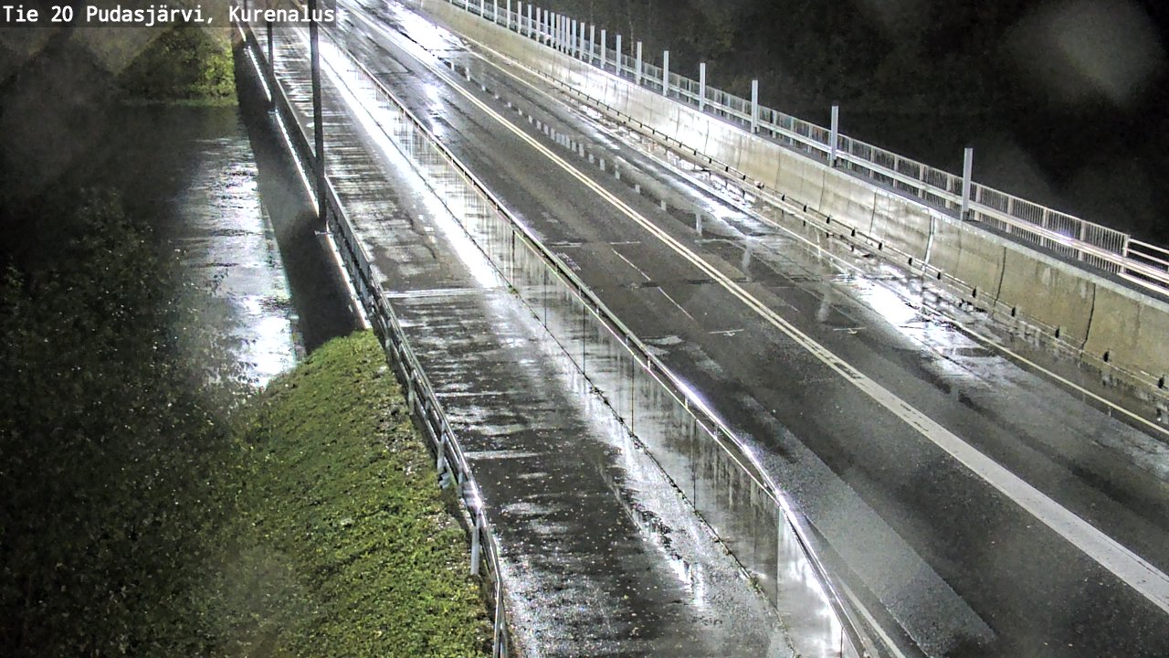 Weather Camera Image Road 20 Pudasjärvi, Kurenalus, Pudasjärvi, Pohjois-Pohjanmaa
