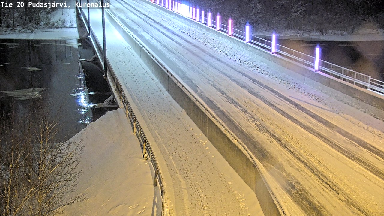 Weather Camera Image Väg 20Pudasjärvi, Kurenalus, Pudasjärvi, Pohjois-Pohjanmaa
