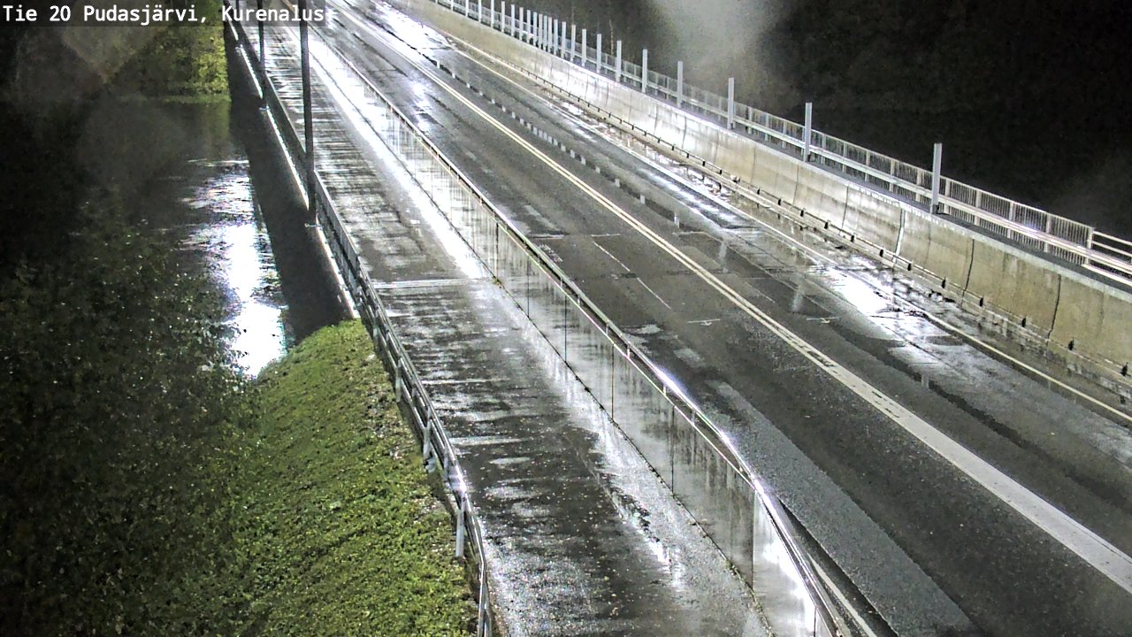 Weather Camera Image Road 20 Pudasjärvi, Kurenalus, Pudasjärvi, Pohjois-Pohjanmaa