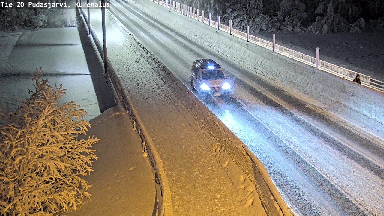 Kelikamerat Kuva Tie 20 Pudasjärvi, Kurenalus, Pudasjärvi, Pohjois-Pohjanmaa