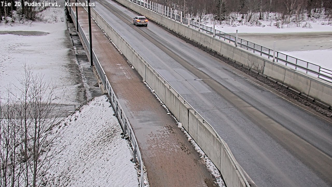 Weather Camera Image Road 20 Pudasjärvi, Kurenalus, Pudasjärvi, Pohjois-Pohjanmaa